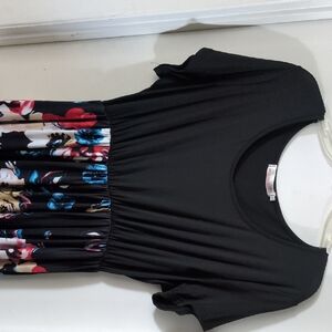 Floral Black Maxi Dress